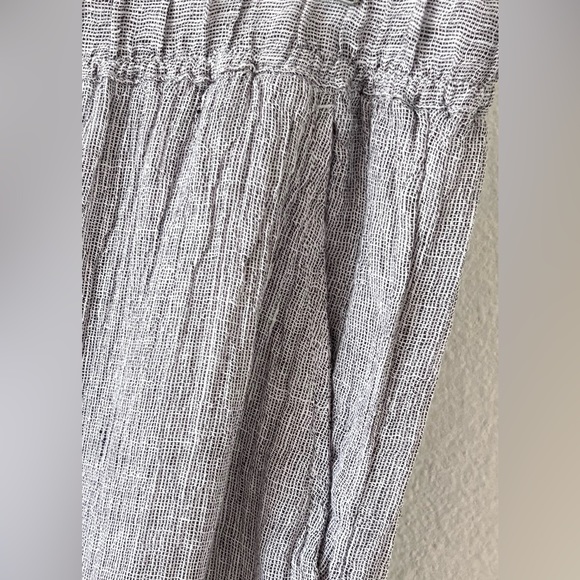 Tahari 100% linen wide leg pull on pants size large women - Picture 3 of 12